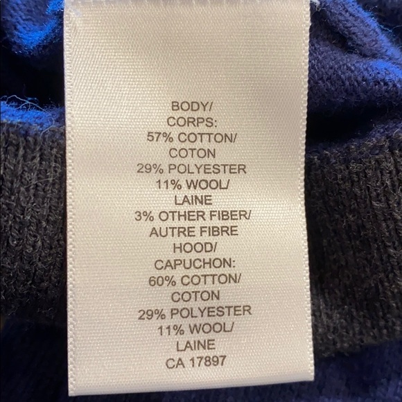 Banana republic cotton/wool blend hoodie men’s XL - Picture 4 of 5